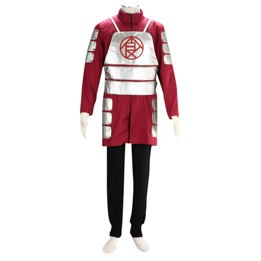 Naruto Shippuuden Costume Akimichi Chouji Red Cosplay full Outfit for Men and Kids