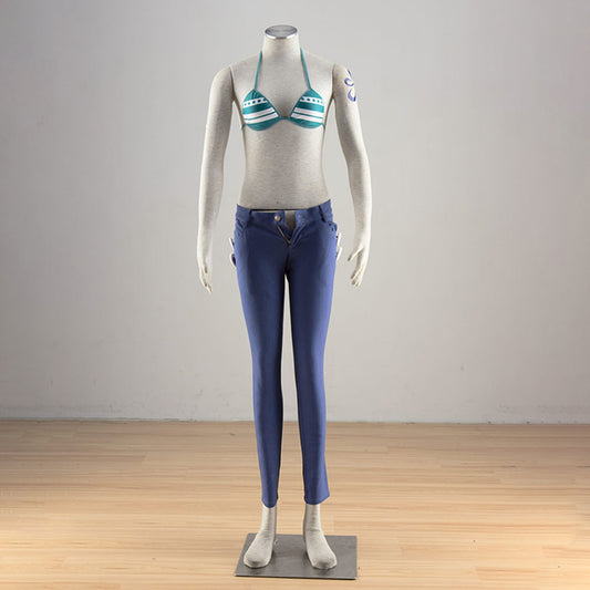 Anime One Piece Costumes Nami Cosplay Set with Accessories for Women and Kids