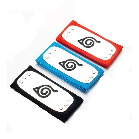 Naruto Costume 3 Colors Headbands Package Naruto Kakashi Sasuke Cosplay Accessories