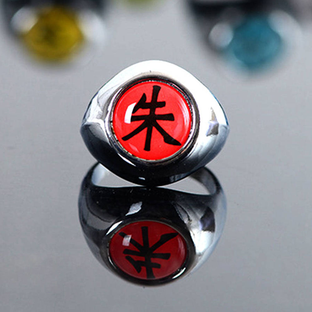 Naruto Costume Accessories 10 Akatsuki Members Cosplay Rings with Box Itachi Obito Cosplay