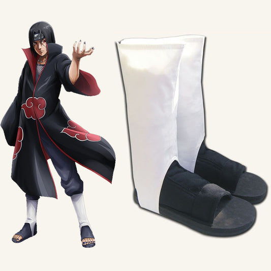 Anime Naruto Costume Akatsuki Obito Itachi Pain Deidara Cosplay Costume Shoes for Adults Kids