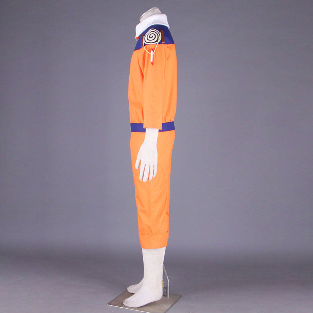 Anime Naruto Costume Uzumaki Naruto Childhood Orange Cosplay Outfit Costume for Men Kids
