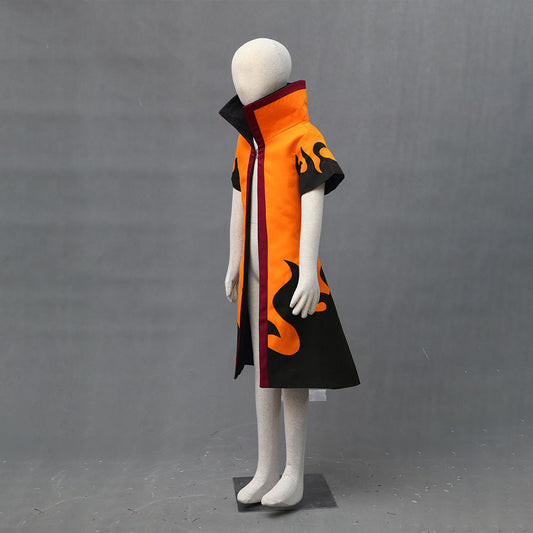Anime Naruto Costume 6th Hokage Cosplay Cloak For Adults Kids Halloween