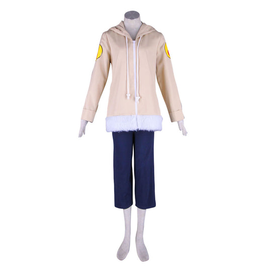 Anime Naruto Costume Hinata Hyuga Childhood Cosplay Costume Outfit for Women Kids