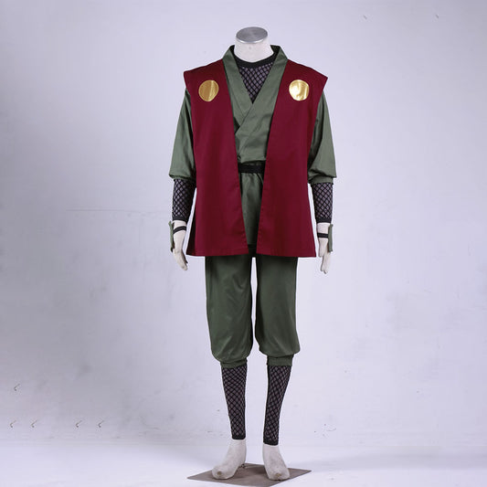 Anime Naruto Costume Jiraiya Cosplay Costume Outfit for Men and Kids