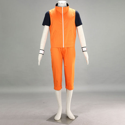Anime Movie Naruto Find the Crimson Four-leaf Clover Costume Uzumaki Naruto Cosplay Outfit Uniform for Men Kids