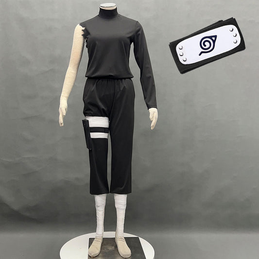 Anime Naruto Mobile Game Sakura Haruno Cosplay Costume Outfits with Accessories for Women Kids