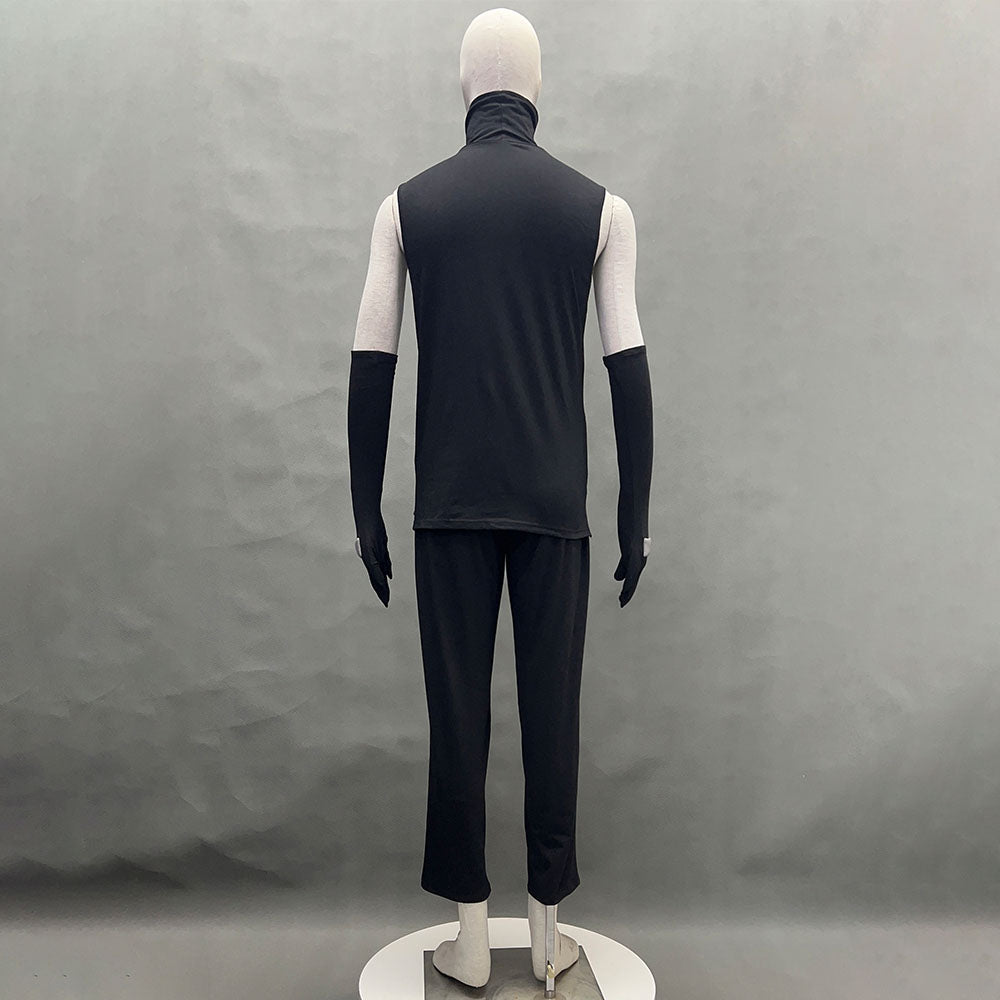 Naruto Shippuden Costume Hatake Kakashi Anbu Cosplay Mask Shirt Gray full Outfits with Accessories