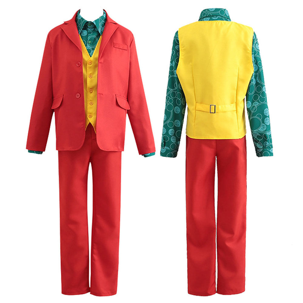 Movie Joker Costumes The Joker Arthur Fleck Cosplay Red full Suits for Men and Kids