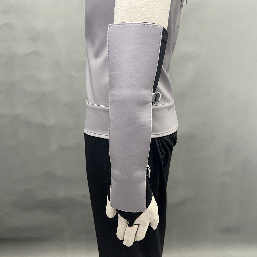 Anime Naruto Costume Hatake Kakashi Anbu Cosplay Mask Shirt Gray full Outfits with Accessories