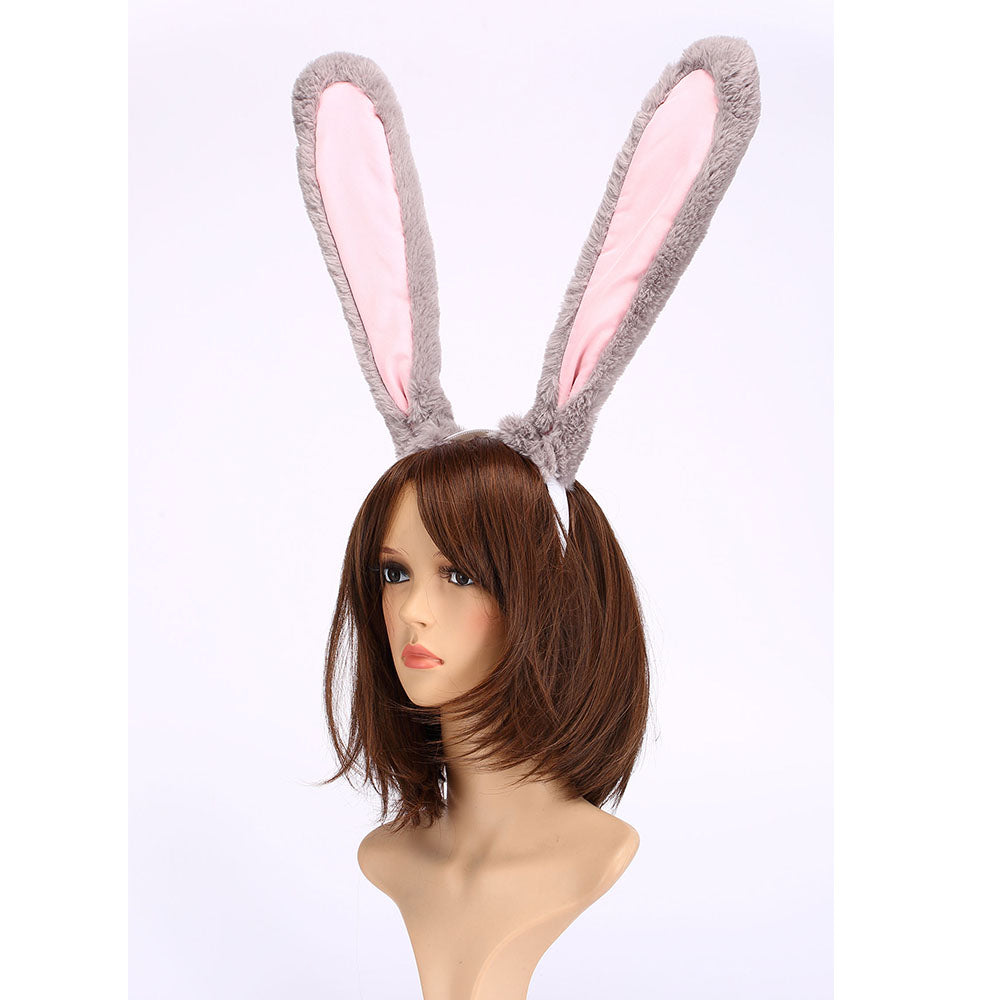 Zootopia Costume Judy Hopps The Rabbit Ears Headband and Tail Cosplay Accessories