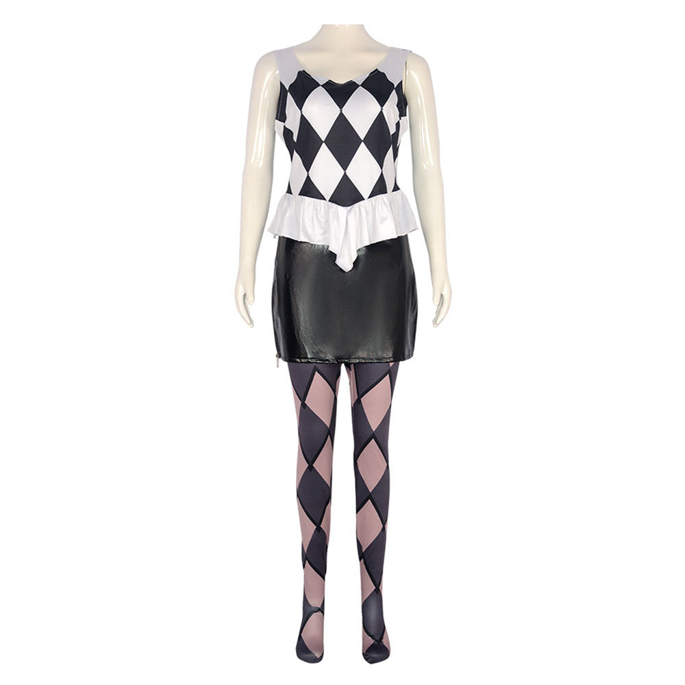 Joker 2 Folie à Deux Costumes Harley Quinn Cosplay Black full Outfits for Women