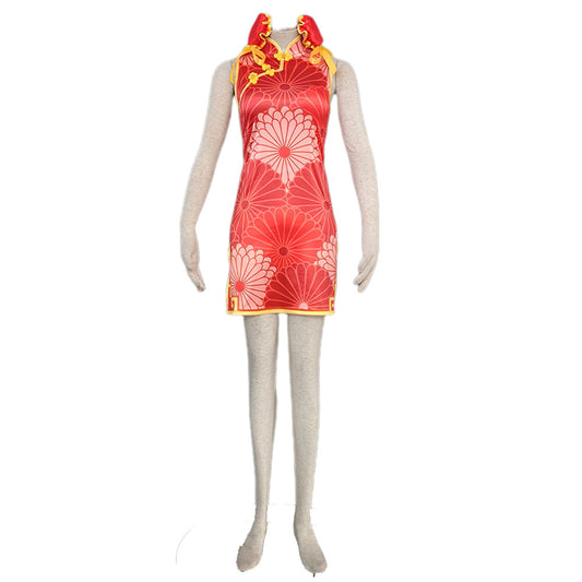 Women and Kids Naruto Mobile Shippuden Cosplay Tenten Cheongsam Outfit Costume Halloween
