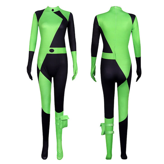 Kim Possible Costume Kim Possible KP Cosplay Jumpsuit for Women and Kids