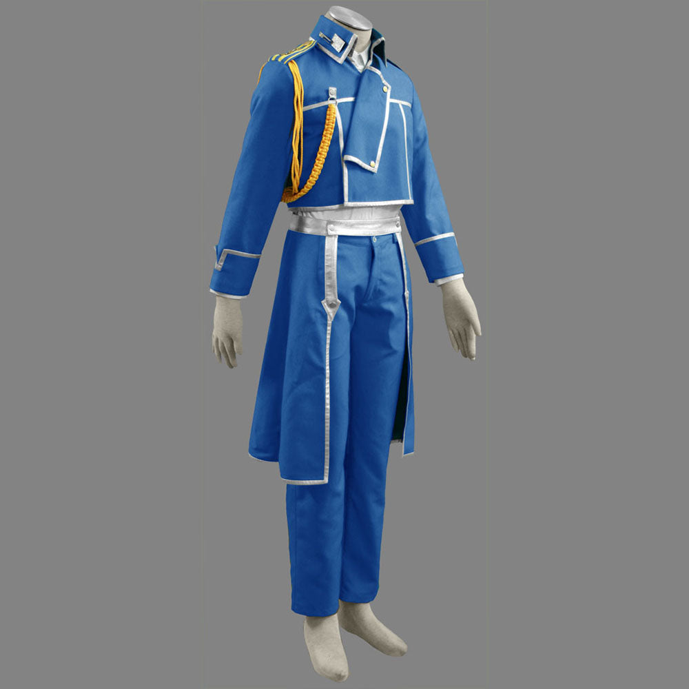 Fullmetal Alchemist FMA Costume Colonel Roy Mustang Cosplay Uniform full Outfit for Men and Kids