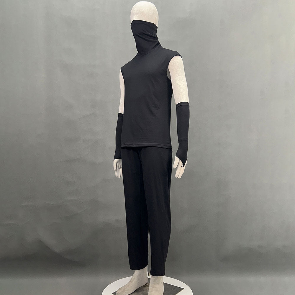 Anime Naruto Costume Hatake Kakashi Anbu Cosplay Mask Shirt Gray full Outfits with Accessories