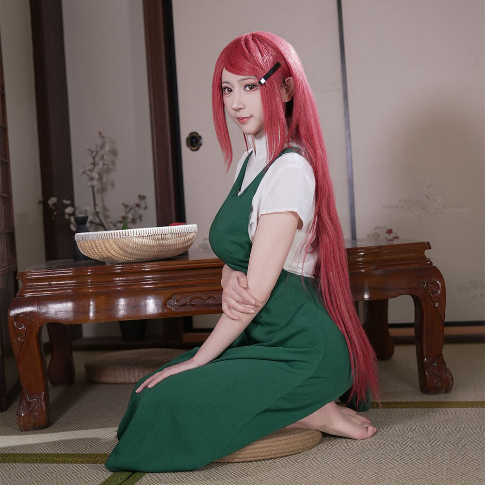 Anime Naruto Costume Kushina Uzumaki Cosplay full Outfit for Women and Kids