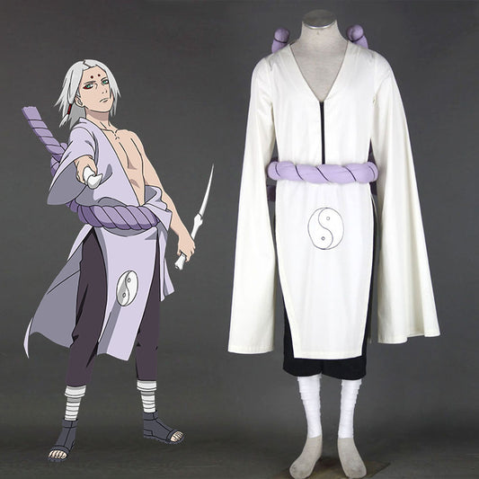 Anime Naruto Costume Kimimaro Cosplay Costume Outfit for Men Kids