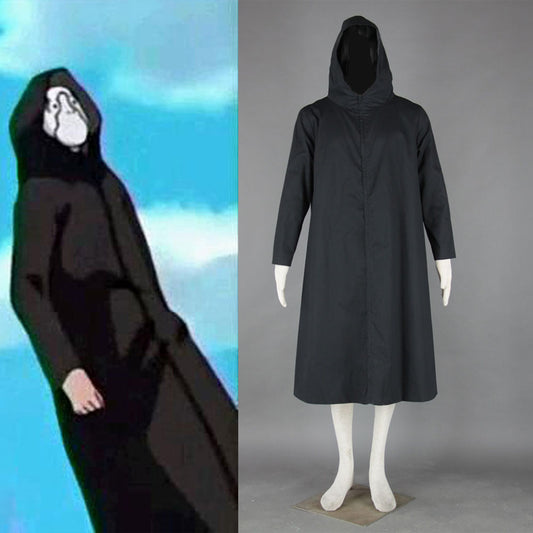 Anime Naruto Costume Anbu Ninja Cosplay Black Cloak for Men Kids Halloween