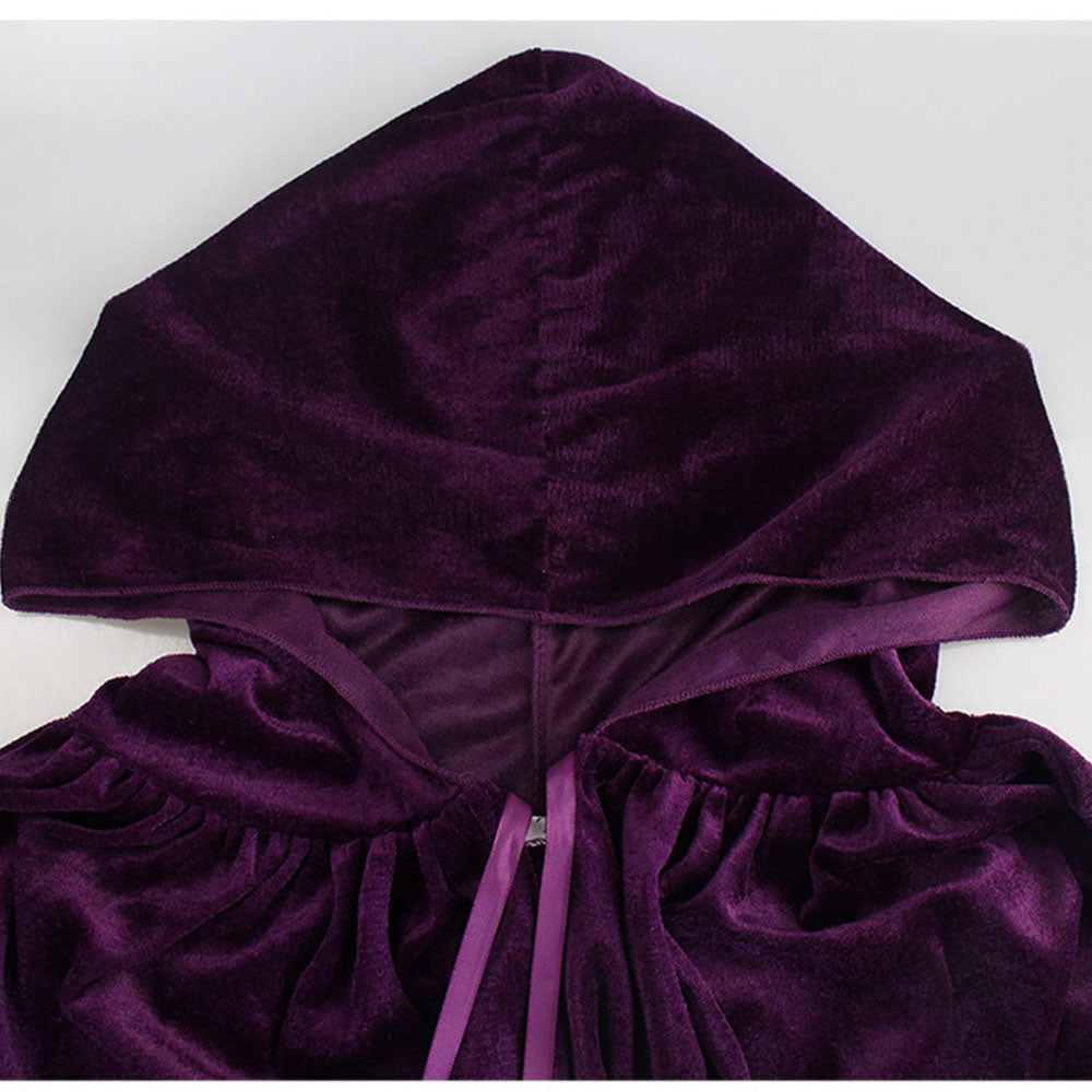 Hocus Pocus 2 Costumes Witch Winifred Sarah and Mary Cosplay Robe Cloak for Women