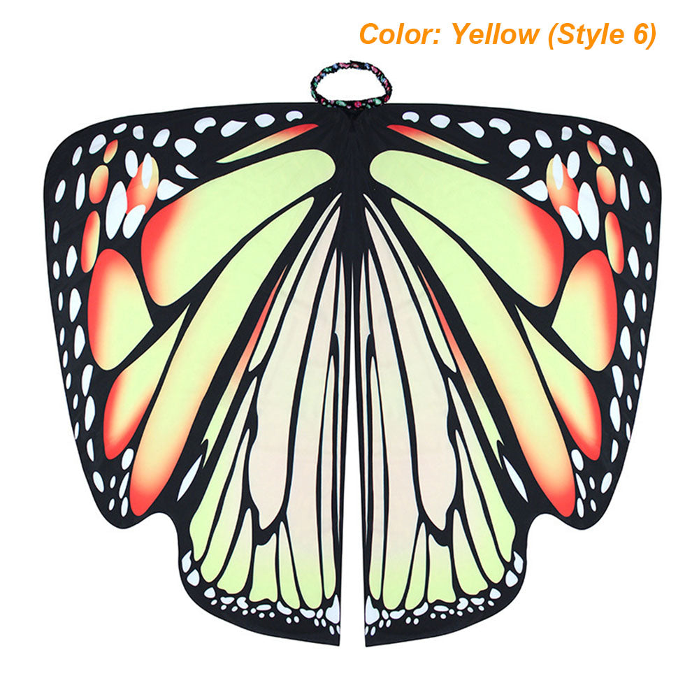 Halloween costume Butterfly Robe Shawl Big Butterfly wings for Women