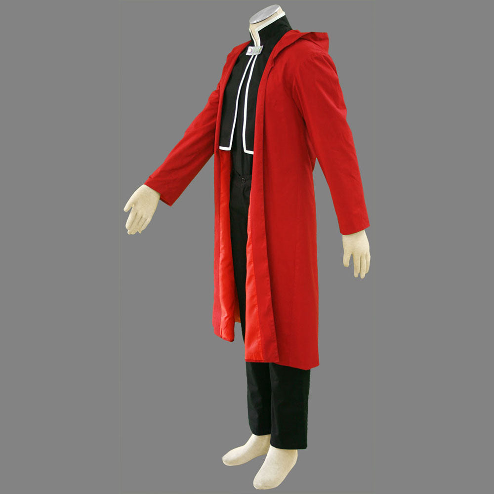 Fullmetal Alchemist FMA Costume Edward Elric Cosplay Uniform full Outfit for Men and Kids