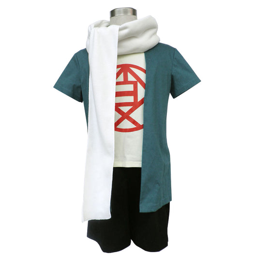 Anime Naruto Choji Akimichi Childhood Green Cosplay Outfit Costume for Men Kids