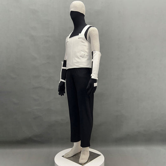 Anime Masked Copy Ninja Black Ops Style Cosplay Mask Shirt White full Outfits for Men Kids