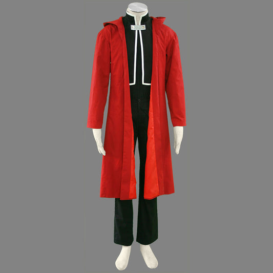 Fullmetal Alchemist FMA Costume Edward Elric Cosplay Uniform full Outfit for Men and Kids