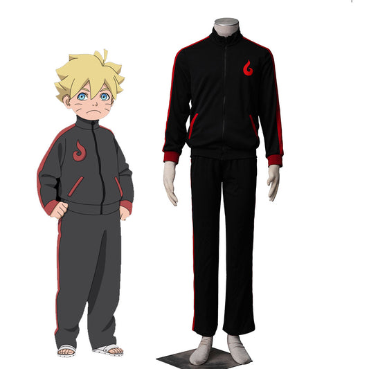 Anime Naruto Boruto Costume Boruto Childhood Cosplay full Outfit for Men Kids