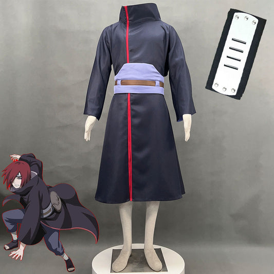 Naruto Shippuden Costume Amegakure Konan Pain Costumes Cloak with Headband and Accessories