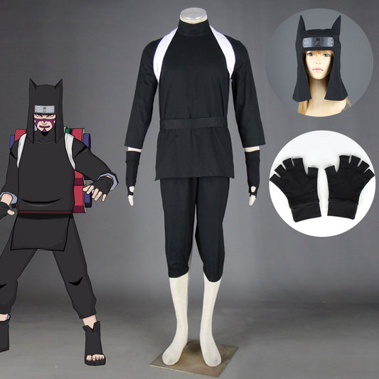 Anime Naruto Costume Kankuro Cosplay Costume Outfit with Hat for Men Kids