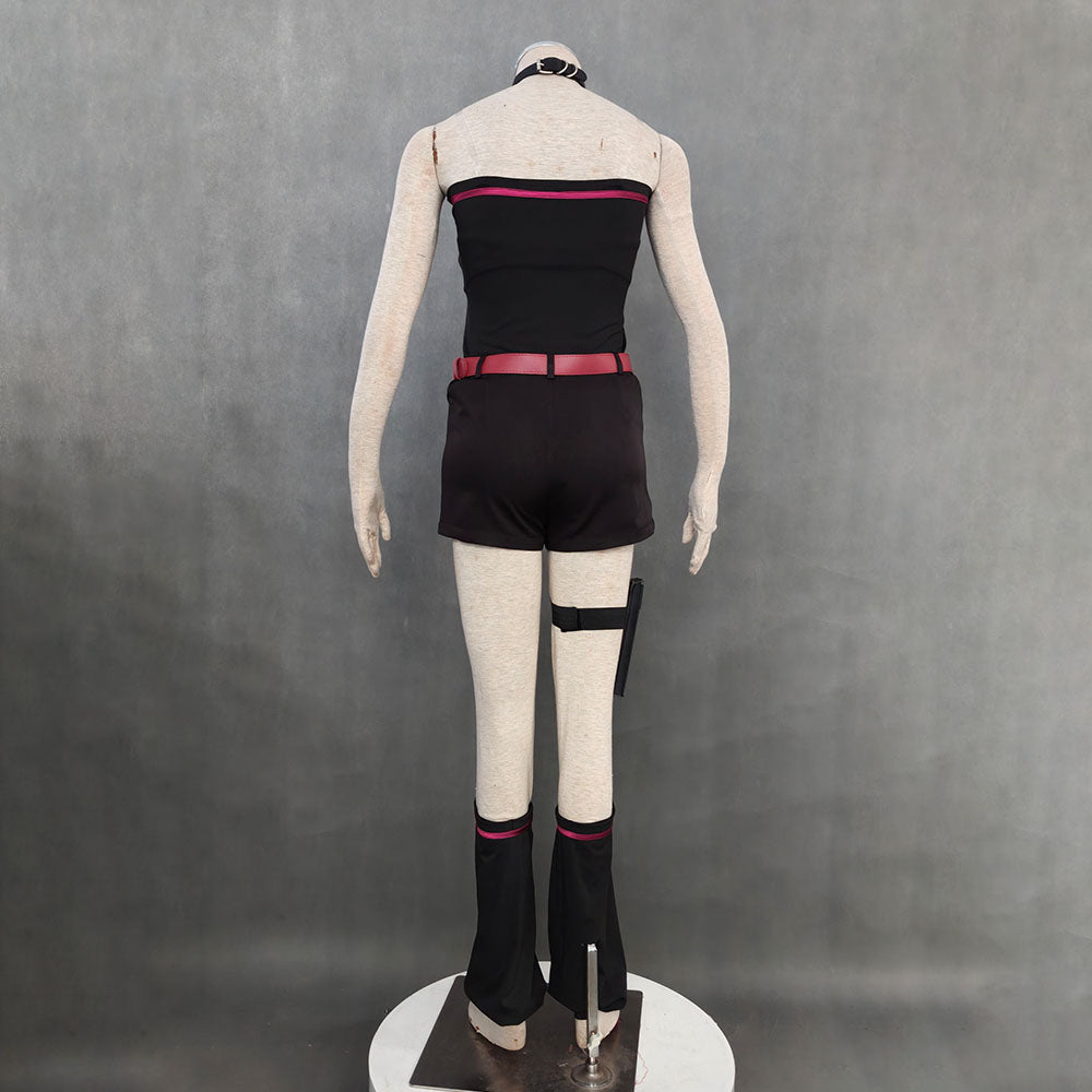 Anime Naruto Boruto Costume Sarada Uchiha Grown-up Cosplay Costume full Outfit for Adults and Kids