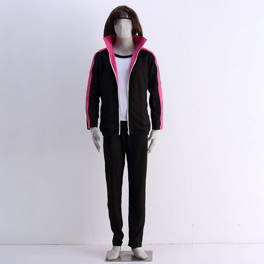 Anime Naruto Costume Boruto Cosplay Costume Outfit with Bag for Men Kids