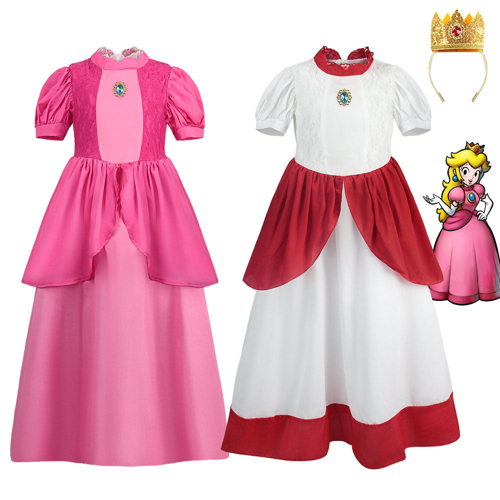 The Super Mario Bros. Movie Princess Peach Cosplay Dress for Women and