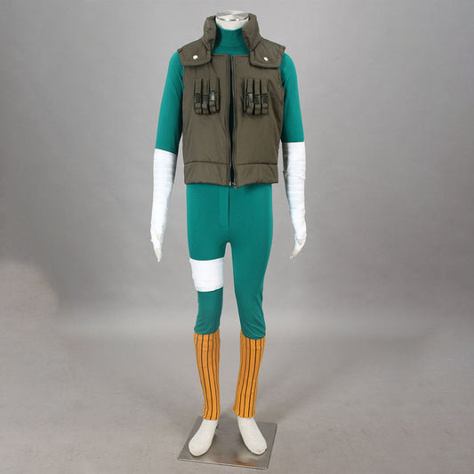 Anime Naruto Costume Rock Lee Cosplay Costume Outfit for Men Kids