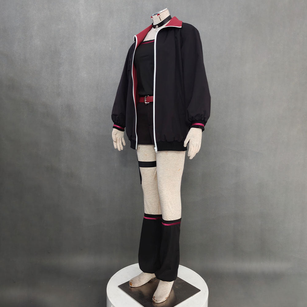 Anime Naruto Boruto Costume Sarada Uchiha Grown-up Cosplay Costume full Outfit for Adults and Kids