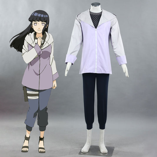 Anime Naruo Costume Hinata Hyuga Cosplay full Outfit for Women Kids