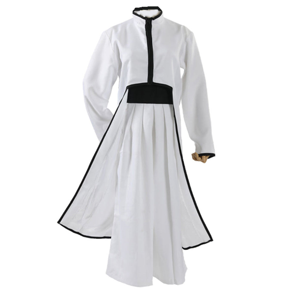Anime Squad 4 Hollow Warrior Cosplay White High Neck Robe Outfit for Men Kids