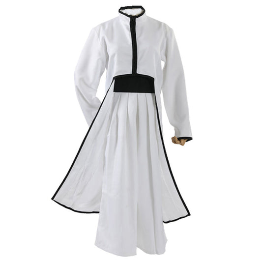 Anime Squad 4 Hollow Warrior Cosplay White High Neck Robe Outfit for Men Kids