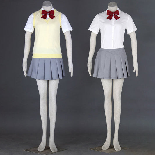 Anime Reaper High School Uniform Cosplay Outfit with Sweater for Women Kids