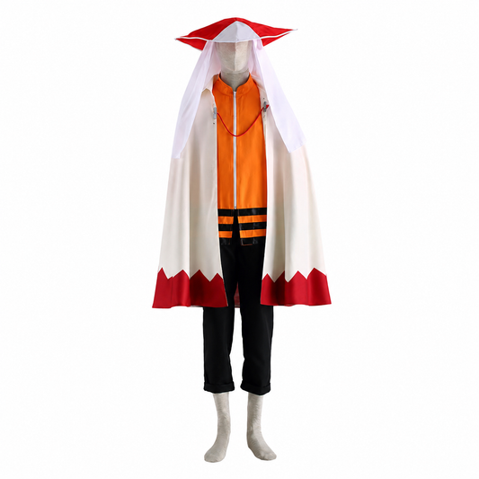 Anime Leaf Village Seventh Leader Cosplay Outfit with Leader Hat for Men Kids Halloween