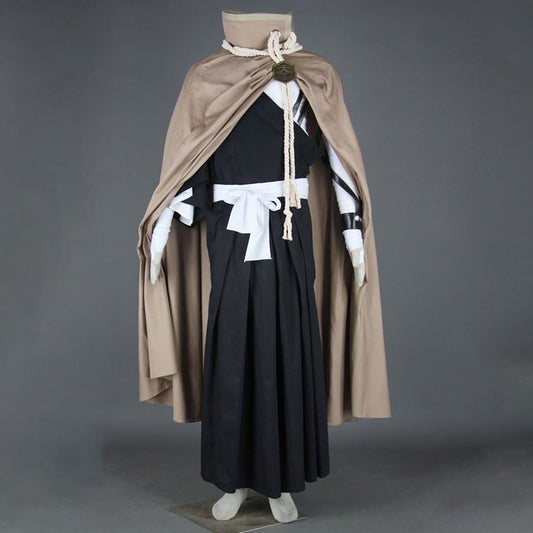 Anime Costume Orange Spirit blade fighter Cosplay full Outfit with Robe for Men Kids