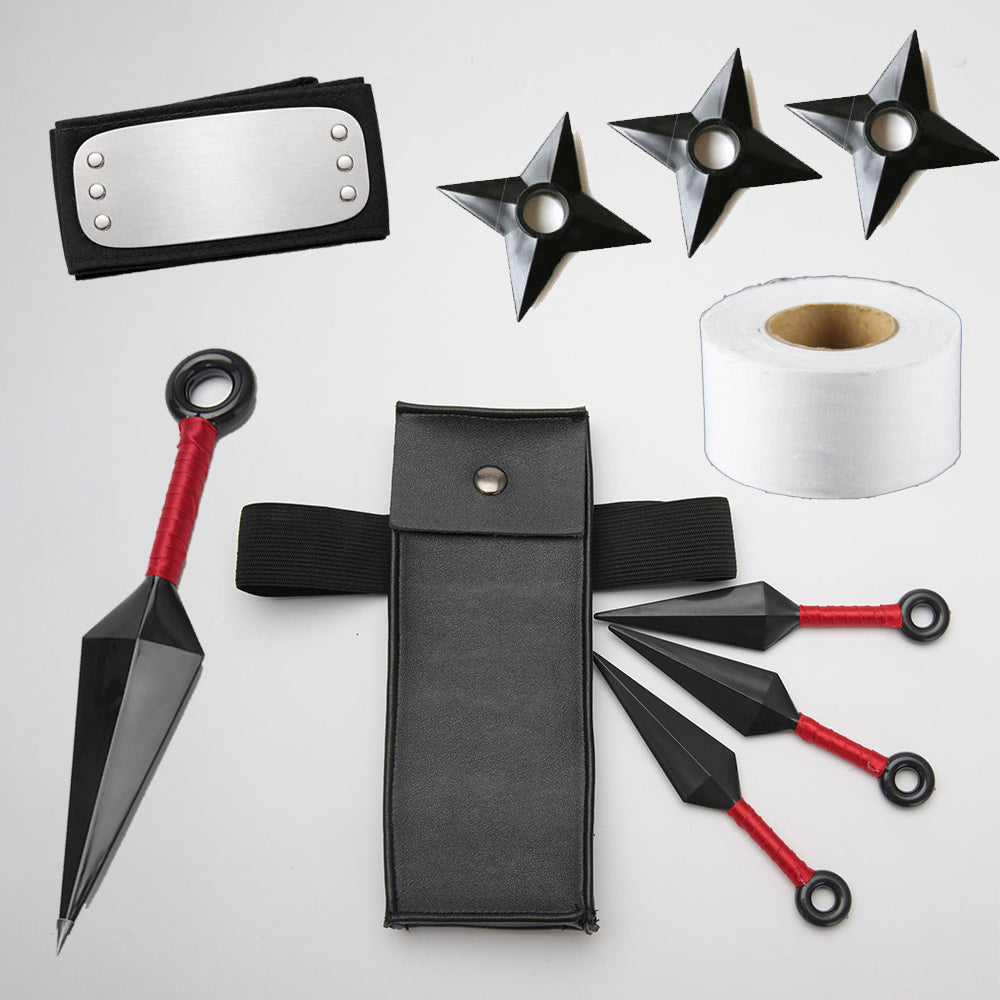 Anime Leaf Village Ninja Cosplay Costume Weapons Accessories