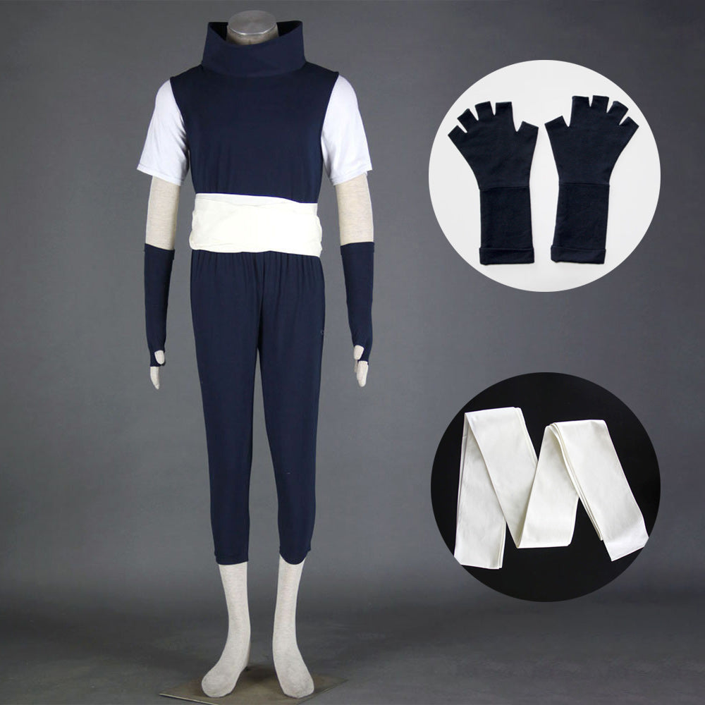 Anime Round Glasses-Wearing Sound Shadow Rogue Taking Exam Cosplay Costume Outfit for Men Kids