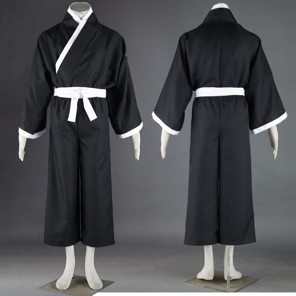 Anime Death God Cosplay Black Hakama Samurai Uniform Outfit Costume for Men Kids