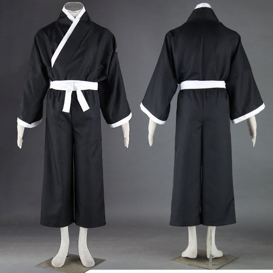 Anime Death God Cosplay Black Hakama Samurai Uniform Outfit Costume for Men Kids