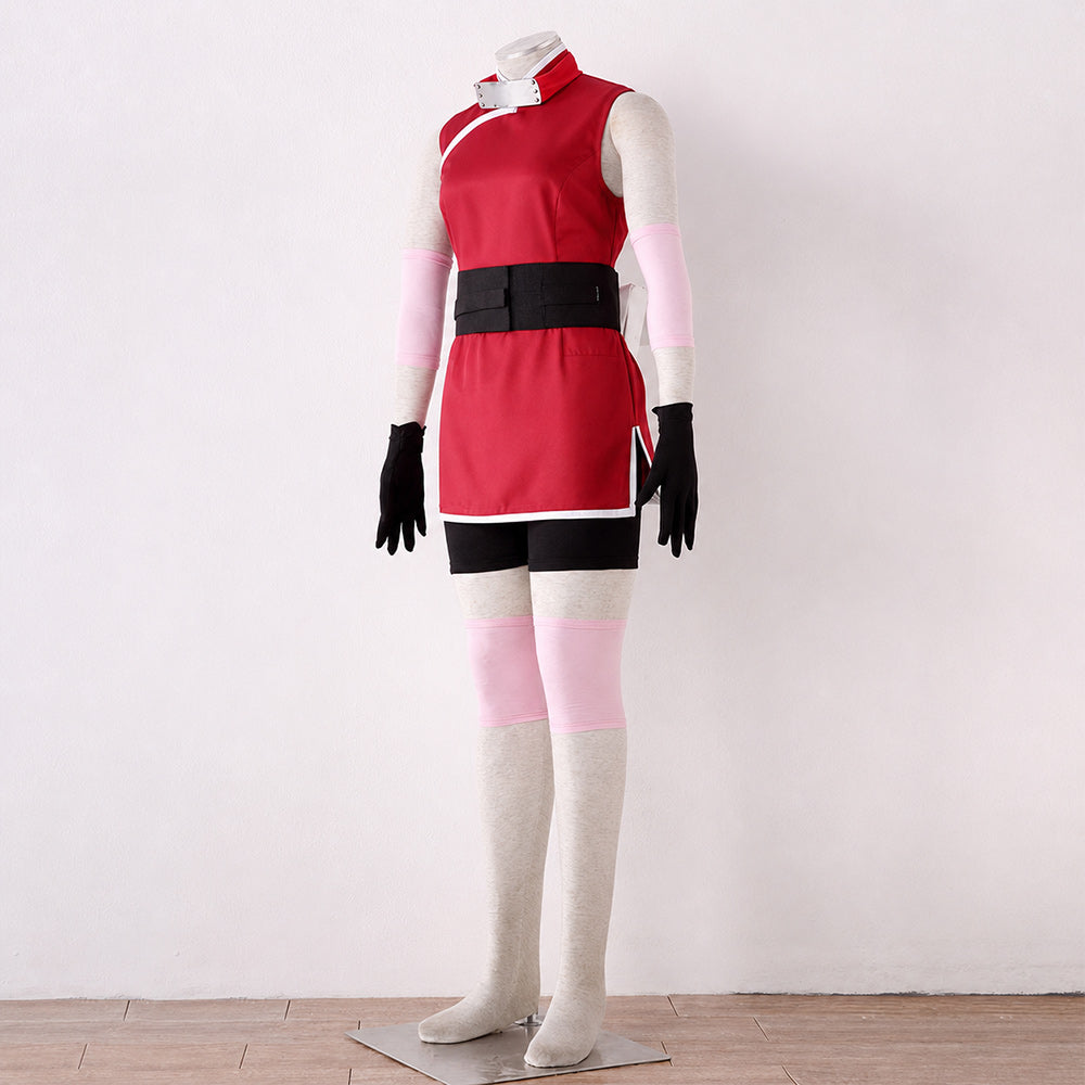 Anime Movie Cherry Blossom Medical Ninja Cosplay full Outfit for Women Kids