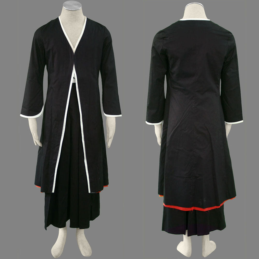 Anime Death God Cosplay Black Hakama Kimono White Sash Costume for Men Kids