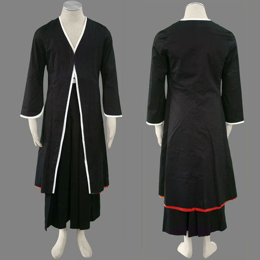 Anime Death God Cosplay Black Hakama Kimono White Sash Costume for Men Kids